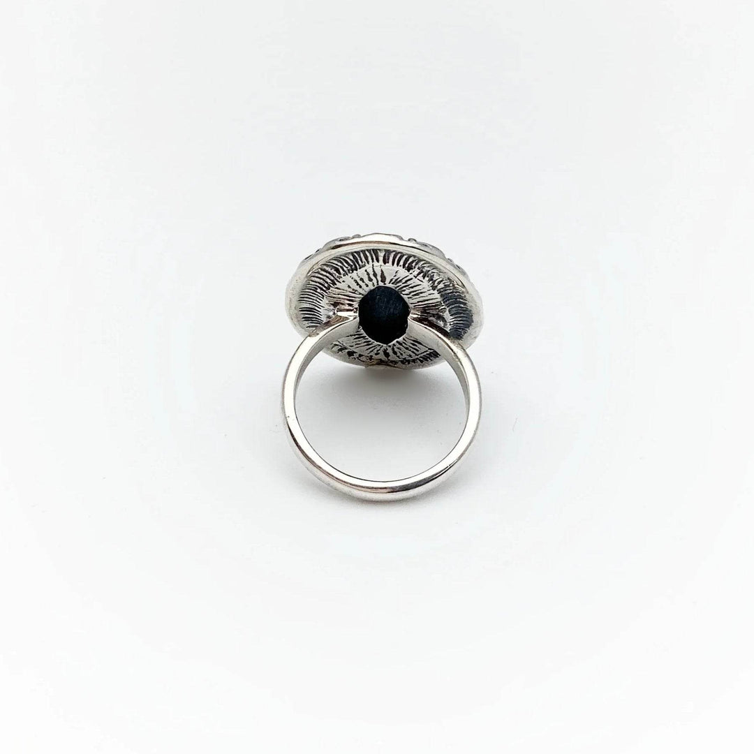 Black Onyx Bohemian Style Ring-Rocks and Gems Canada