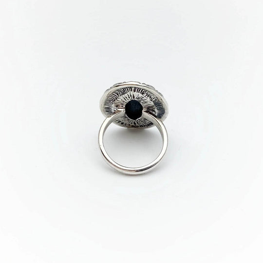 Black Onyx Bohemian Style Ring-Rocks and Gems Canada