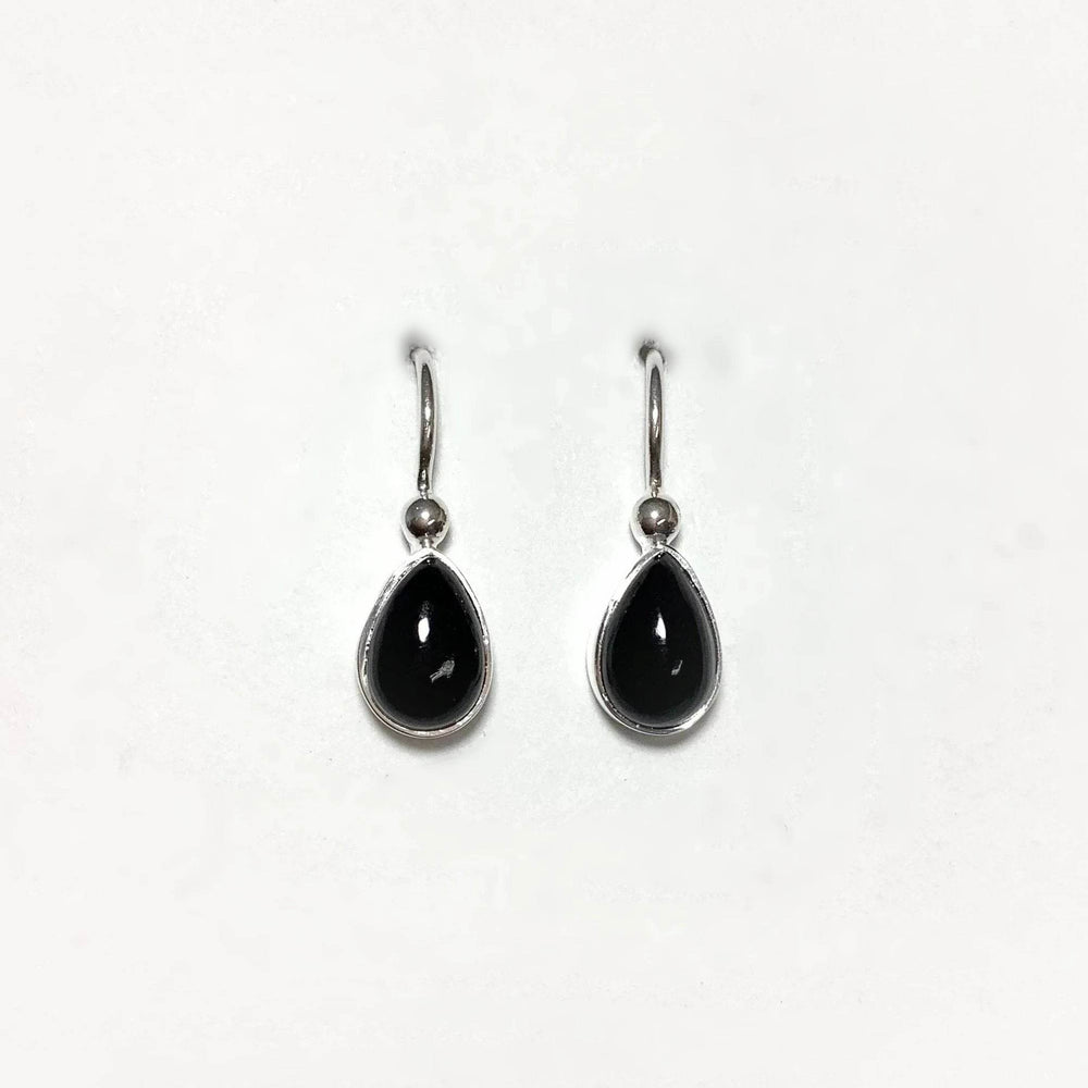Black Onyx Dangle Earrings-Rocks and Gems Canada