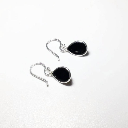 Black Onyx Dangle Earrings-Rocks and Gems Canada
