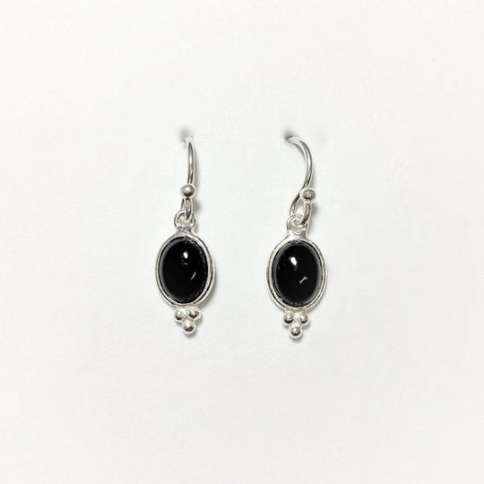 Black Onyx Dangle Earrings-Rocks and Gems Canada