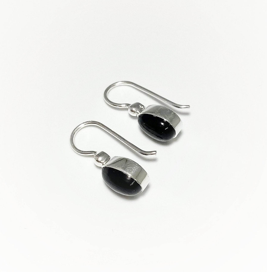 Black Onyx Dangle Earrings-Rocks and Gems Canada