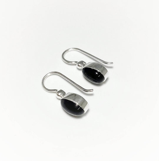 Black Onyx Dangle Earrings-Rocks and Gems Canada