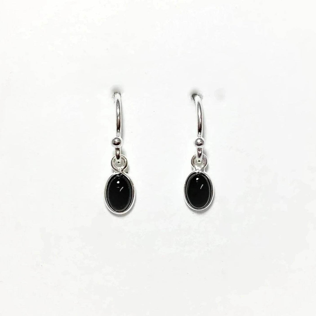 Black Onyx Dangle Earrings-Rocks and Gems Canada