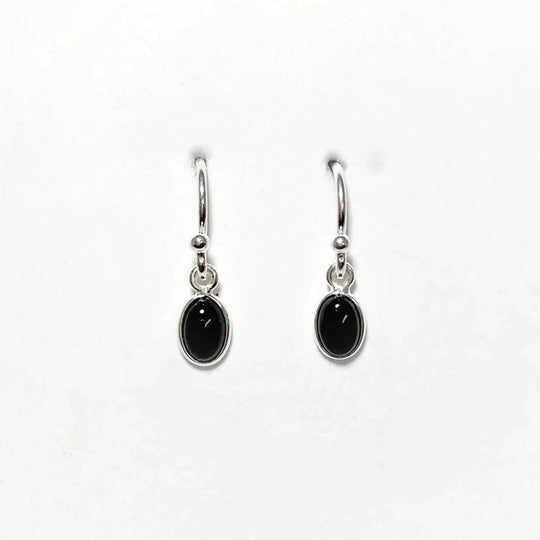 Black Onyx Dangle Earrings-Rocks and Gems Canada