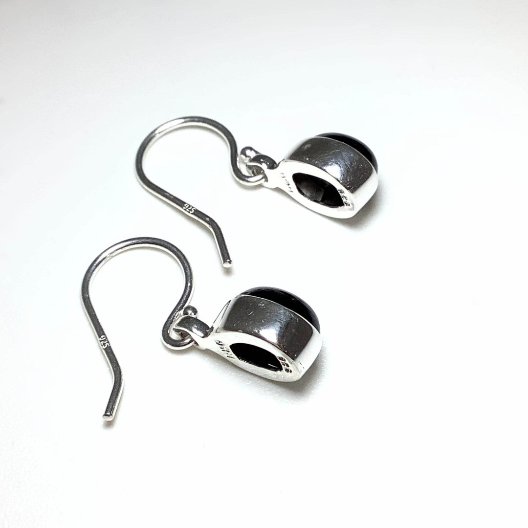 Black Onyx Dangle Earrings-Rocks and Gems Canada