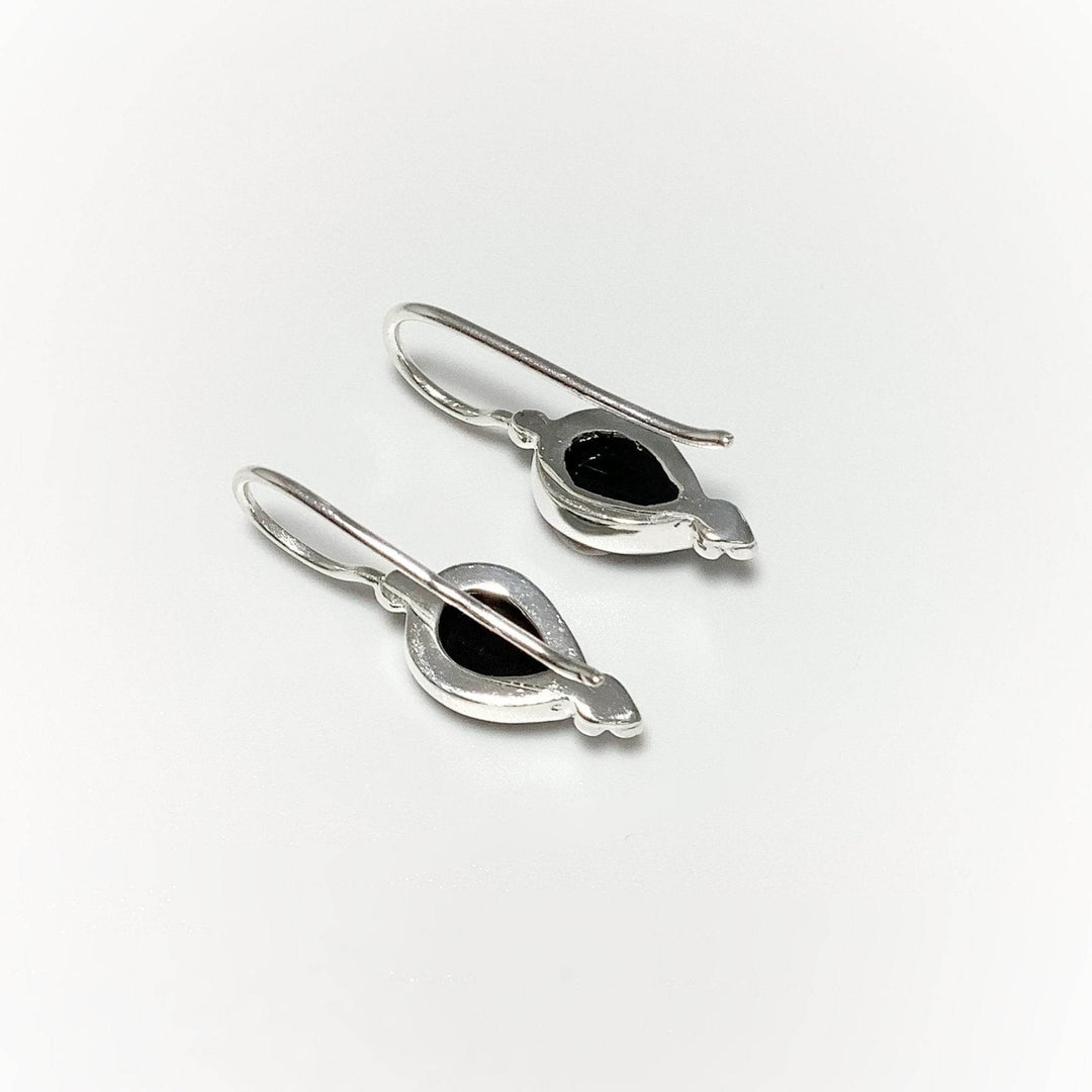 Black Onyx Dangle Earrings-Rocks and Gems Canada