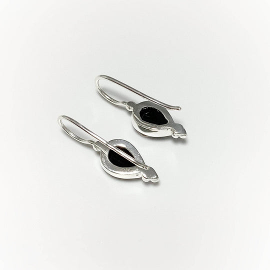 Black Onyx Dangle Earrings-Rocks and Gems Canada