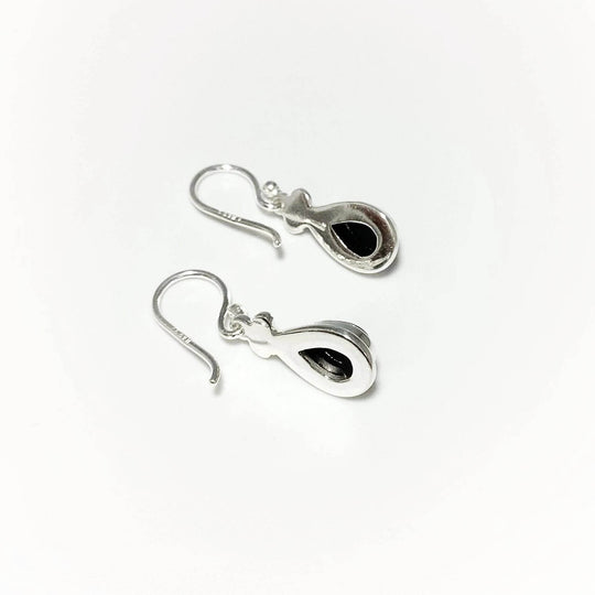 Black Onyx Dangle Earrings-Rocks and Gems Canada