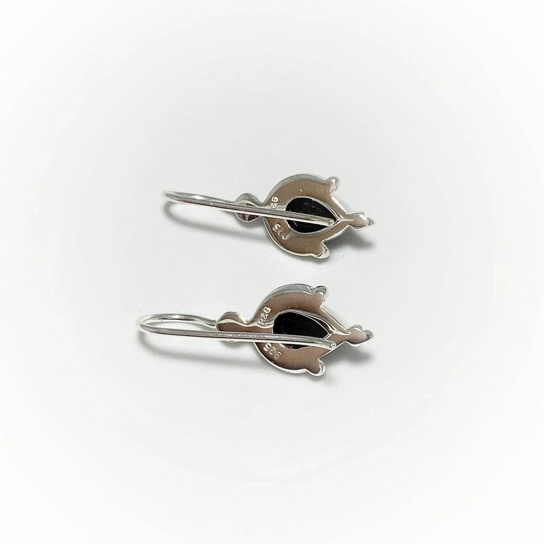 Black Onyx Dangle Earrings-Rocks and Gems Canada