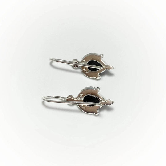 Black Onyx Dangle Earrings-Rocks and Gems Canada