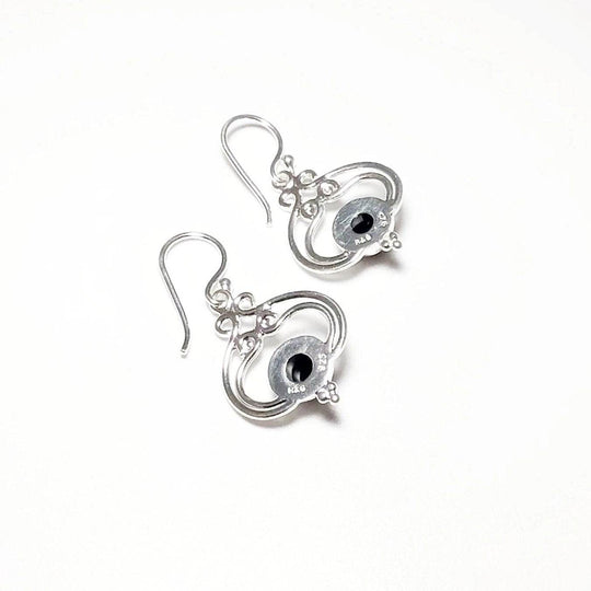 Black Onyx Dangle Earrings-Rocks and Gems Canada