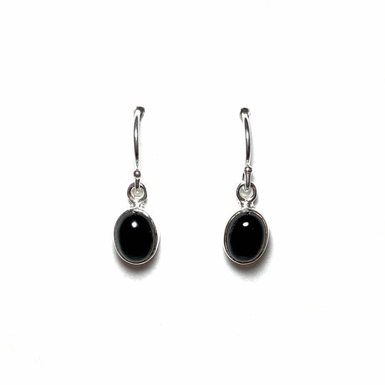 Black Onyx Dangle Earrings-Rocks and Gems Canada