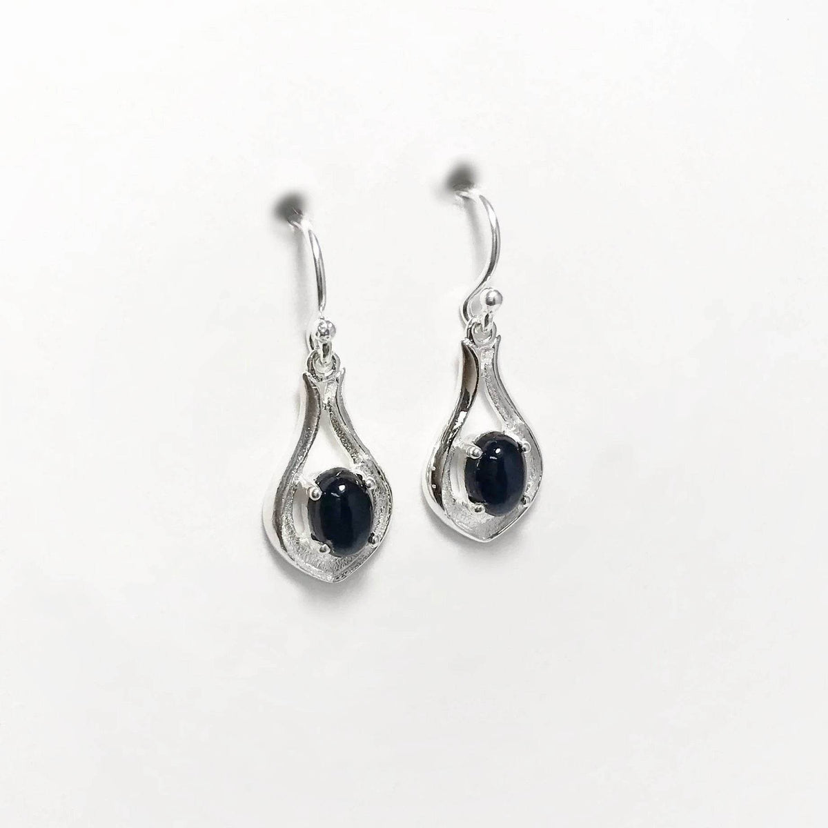 Black Onyx Dangle Earrings-Rocks and Gems Canada
