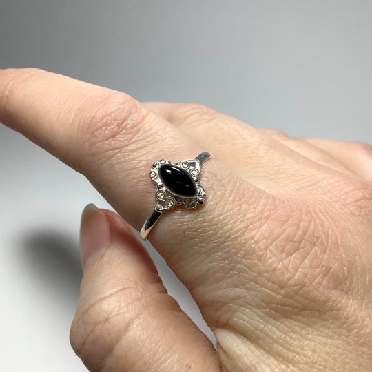 Black Onyx Ring-Rocks and Gems Canada