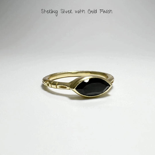 Black Onyx Ring-Rocks and Gems Canada