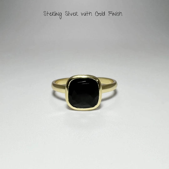 Black Onyx Ring-Rocks and Gems Canada