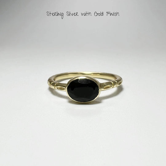 Black Onyx Ring-Rocks and Gems Canada