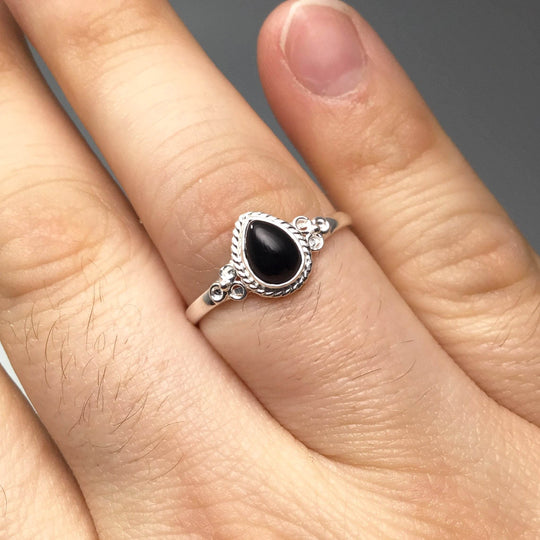Black Onyx Ring-Rocks and Gems Canada