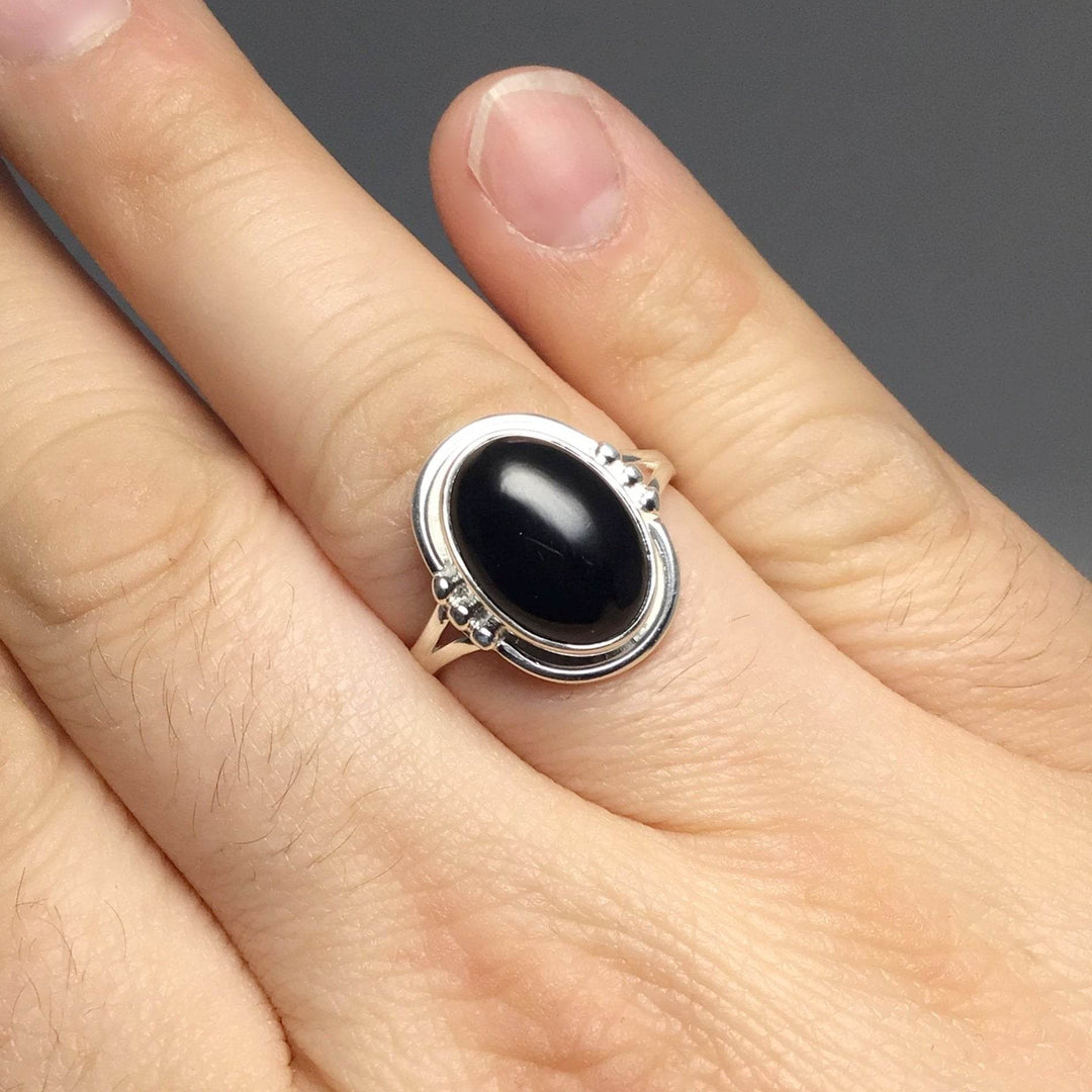 Black Onyx Ring-Rocks and Gems Canada