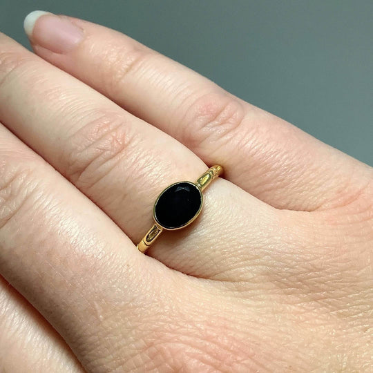 Black Onyx Ring-Rocks and Gems Canada