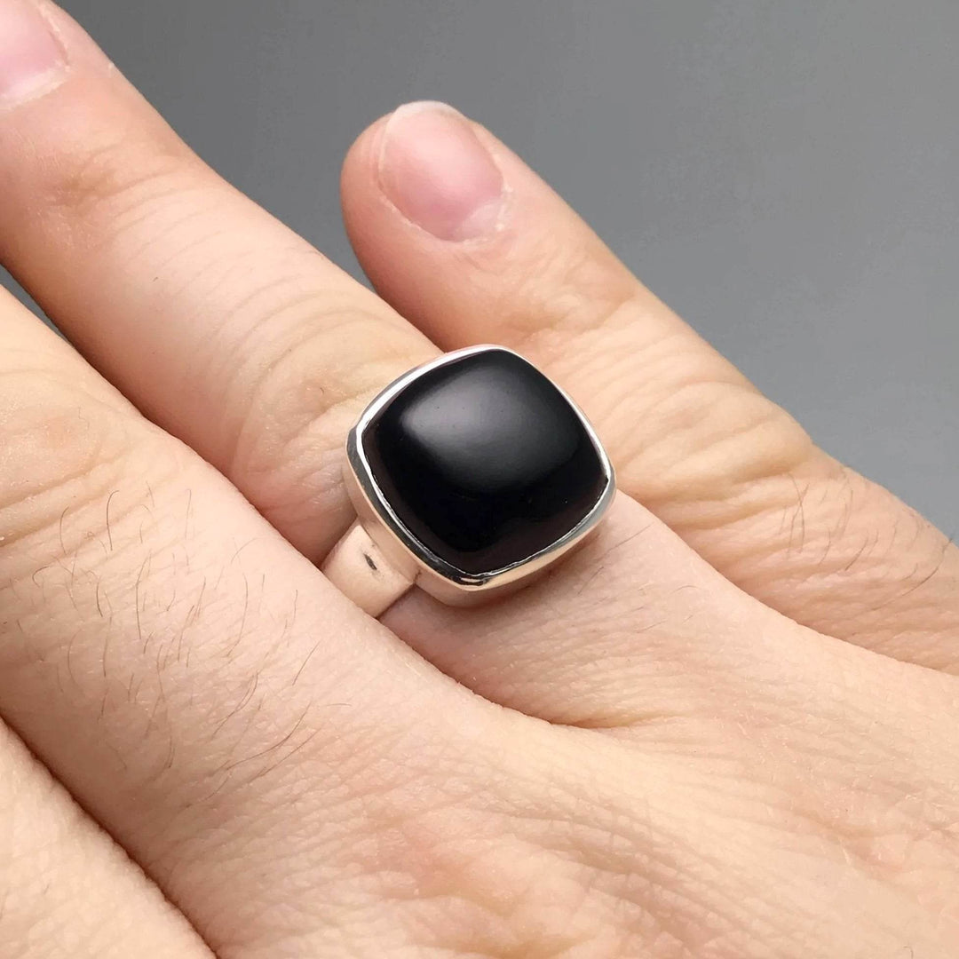 Black Onyx Ring-Rocks and Gems Canada