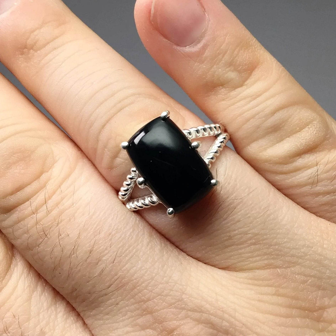 Black Onyx Ring-Rocks and Gems Canada