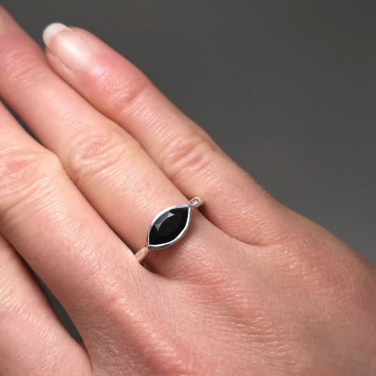 Black Onyx Ring-Rocks and Gems Canada