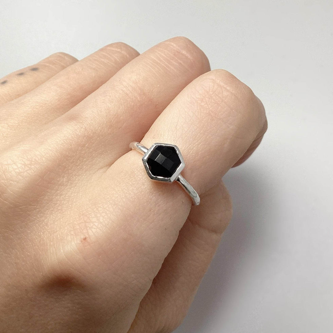 Black Onyx Ring-Rocks and Gems Canada