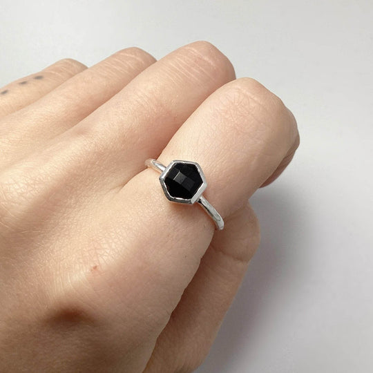 Black Onyx Ring-Rocks and Gems Canada