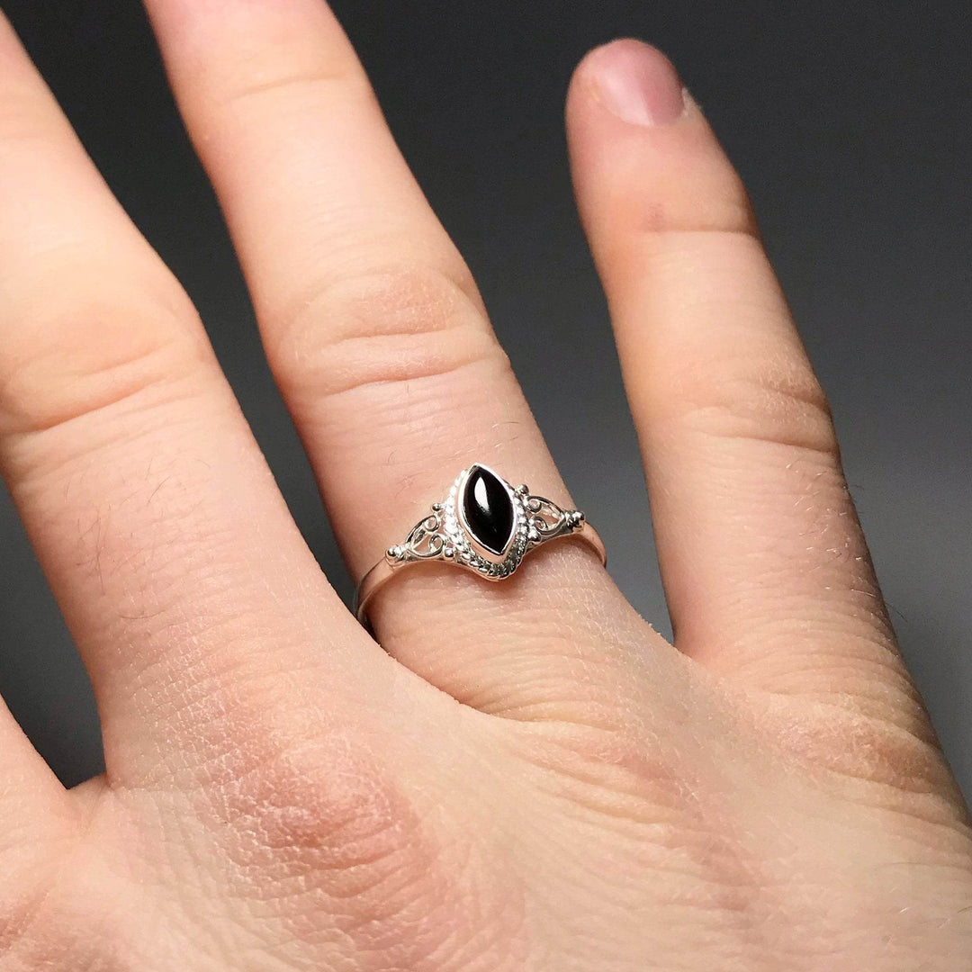 Black Onyx Ring-Rocks and Gems Canada