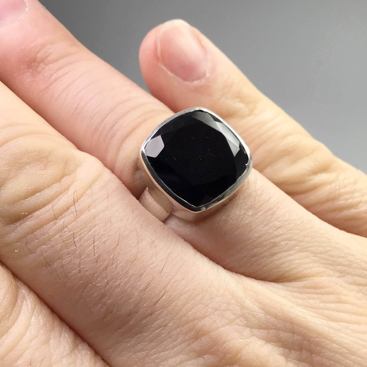 Black Onyx Ring-Rocks and Gems Canada
