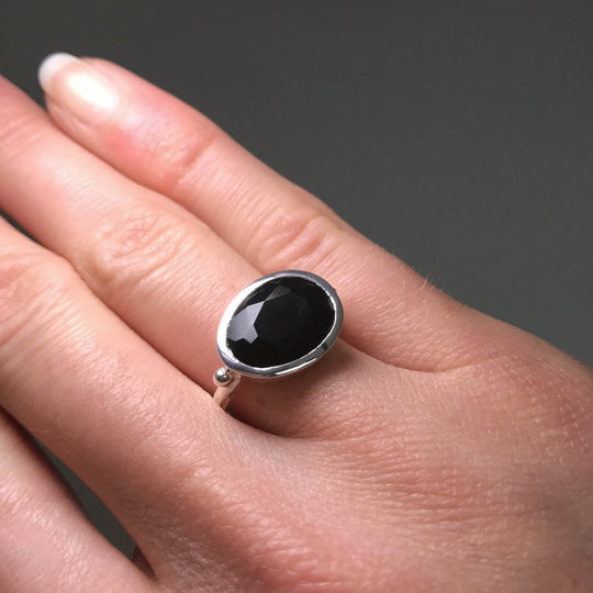 Black Onyx Ring-Rocks and Gems Canada