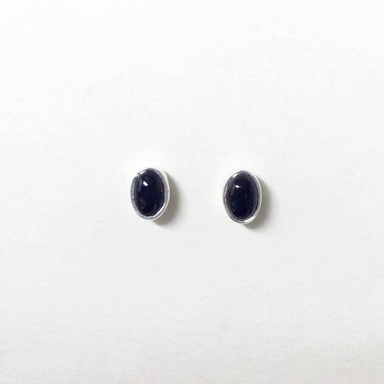 Black Onyx Stud Earrings-Rocks and Gems Canada