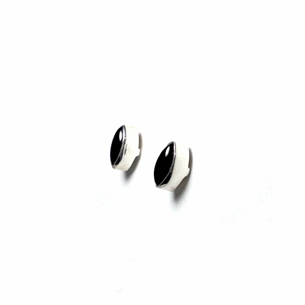 Black Onyx Stud Earrings-Rocks and Gems Canada