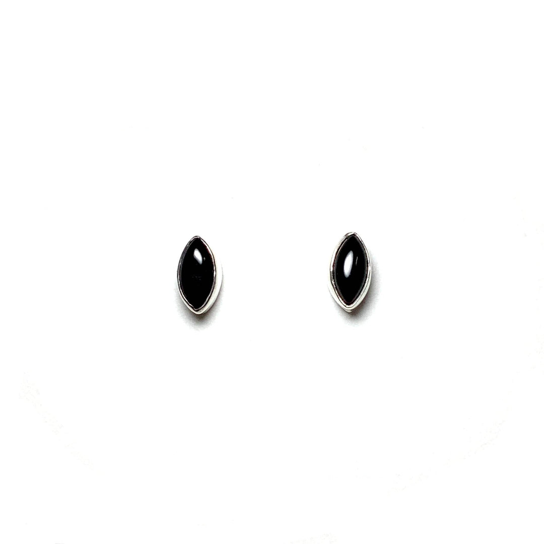 Black Onyx Stud Earrings-Rocks and Gems Canada