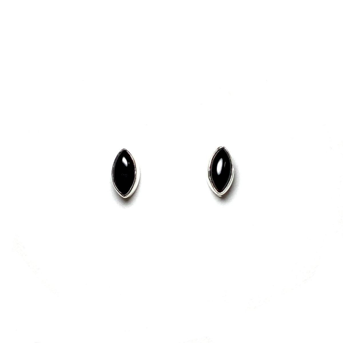 Black Onyx Stud Earrings-Rocks and Gems Canada