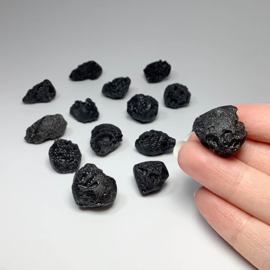 Black Tektite Specimen-Rocks and Gems Canada