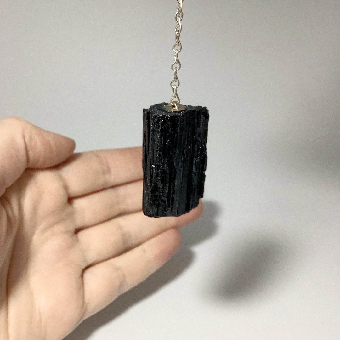 Black Tourmaline Pendulum-Rocks and Gems Canada