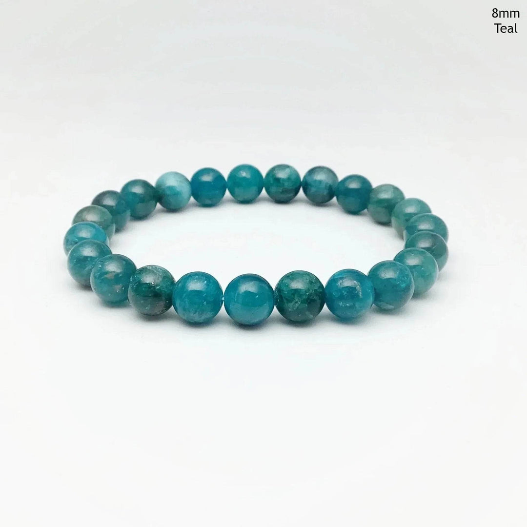 Blue Apatite Beaded Bracelet-Rocks and Gems Canada