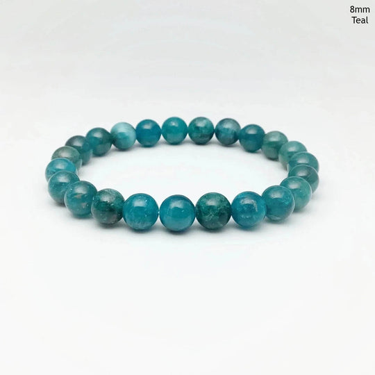 Blue Apatite Beaded Bracelet-Rocks and Gems Canada