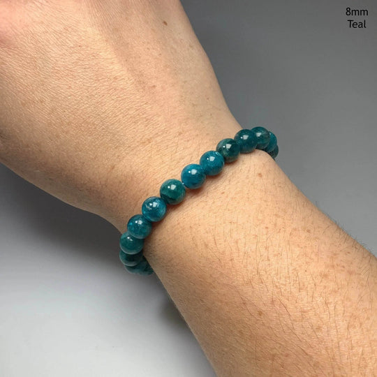 Blue Apatite Beaded Bracelet-Rocks and Gems Canada