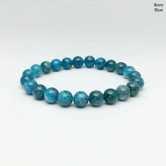 Blue Apatite Beaded Bracelet-Rocks and Gems Canada