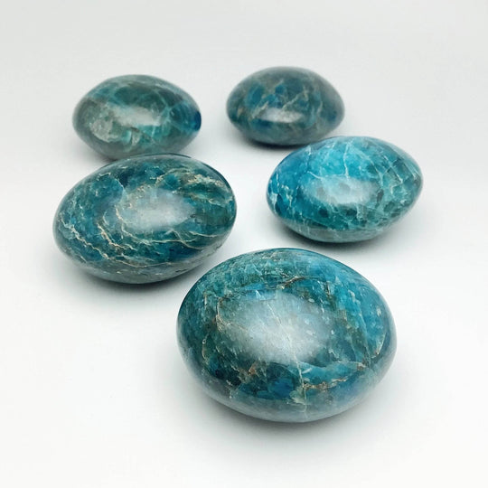 Blue Apatite Tumble-Rocks and Gems Canada