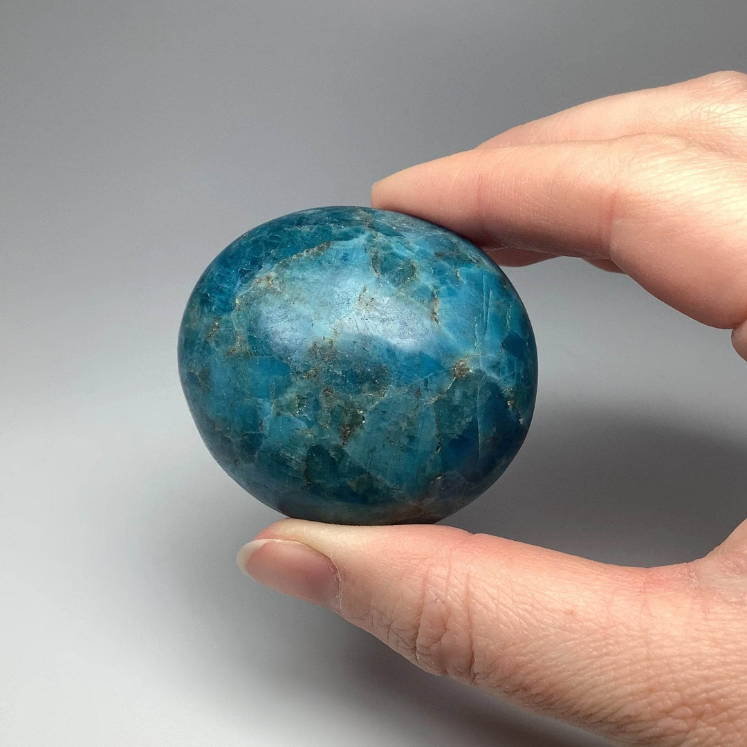 Blue Apatite Tumble-Rocks and Gems Canada
