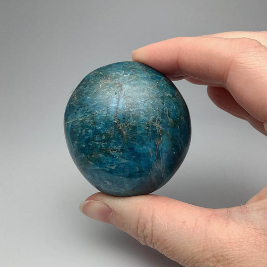 Blue Apatite Tumble-Rocks and Gems Canada