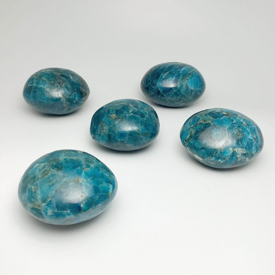 Blue Apatite Tumble-Rocks and Gems Canada