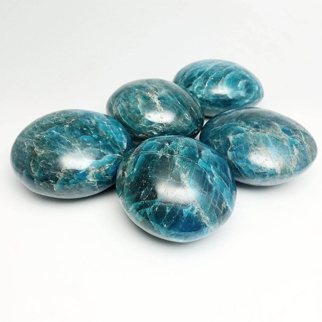 Blue Apatite Tumble-Rocks and Gems Canada