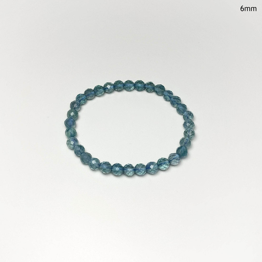 Blue Fluorite Faceted Beaded Bracelet-Rocks and Gems Canada