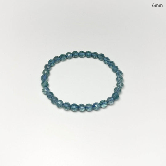 Blue Fluorite Faceted Beaded Bracelet-Rocks and Gems Canada